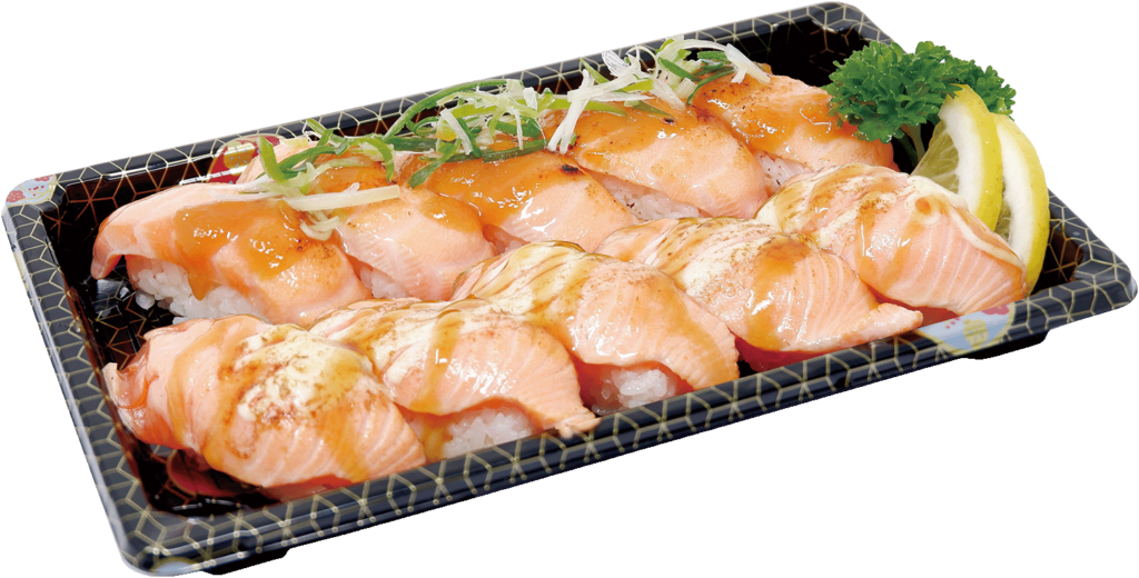 Seared Salmon Nigiri (10P) DARUMA SUSHI BOTANY